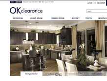 Tablet Screenshot of okclearance.com